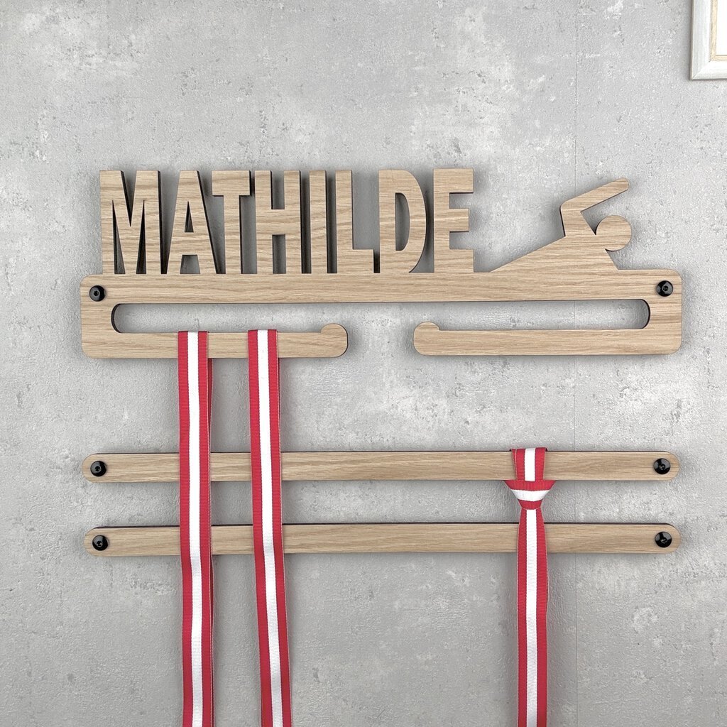 Medalje ophæng til svømning med eget navn