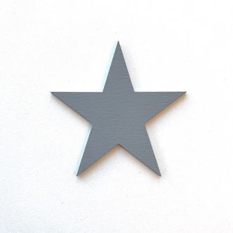 Wood Stickers, stjerne - farve