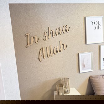 In shaa Allah - skilt