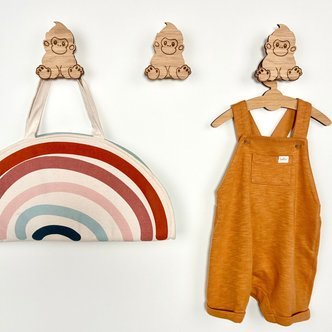 Gorilla knage - Graveret eg