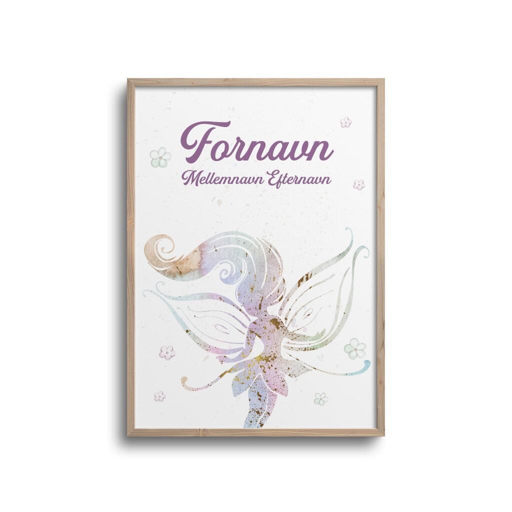 Stor fe med eget navn - plakat