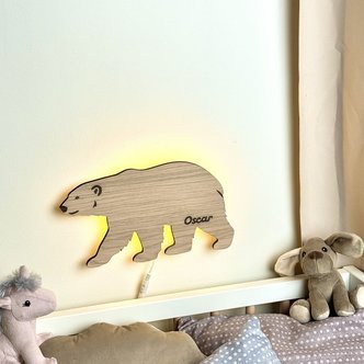 Isbjørn lampe med klik-funktion