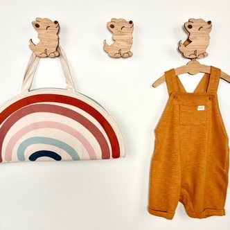 Ulv knage - Graveret eg