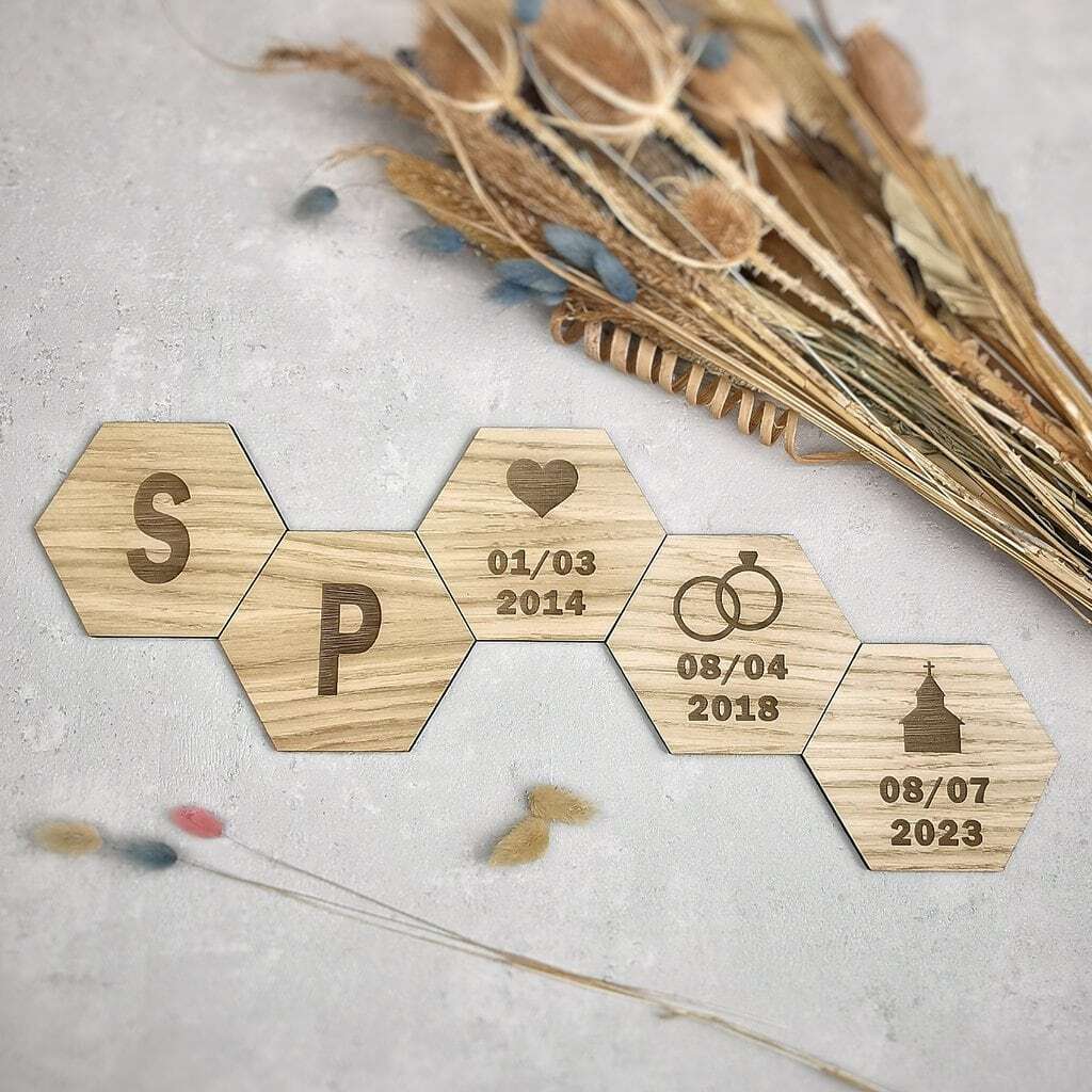 Design plader: PARFORHOLD, sæt, 5 stk.