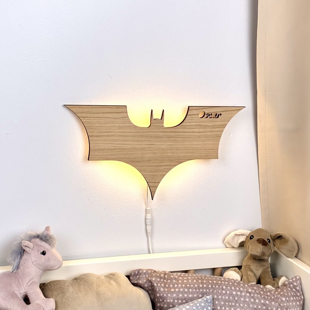 Flagermuslampe med klik-funktion