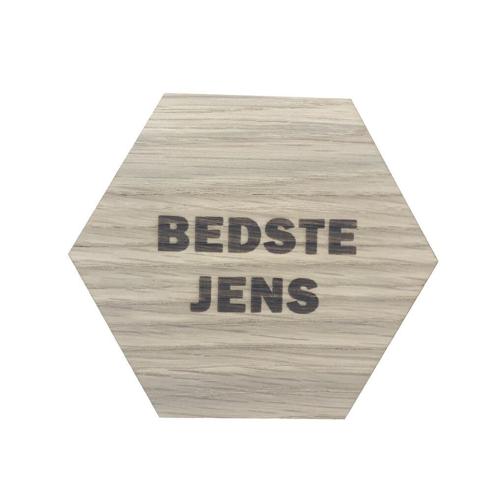 Design plade med bedste og navn