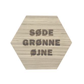 Design plade med grønne øjne