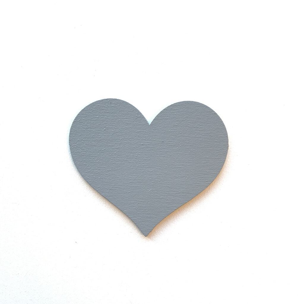 Wood stickers, hjerte - farve