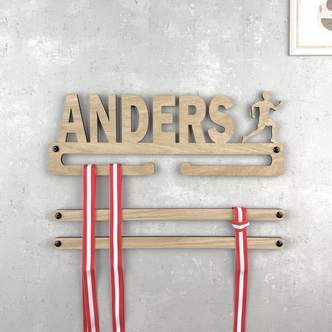 Medalje ophæng med løber og eget navn