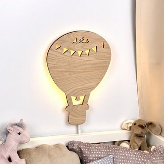 Luftballonlampe med flag og klik-funktion