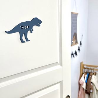 T-rex navneskilt - farve