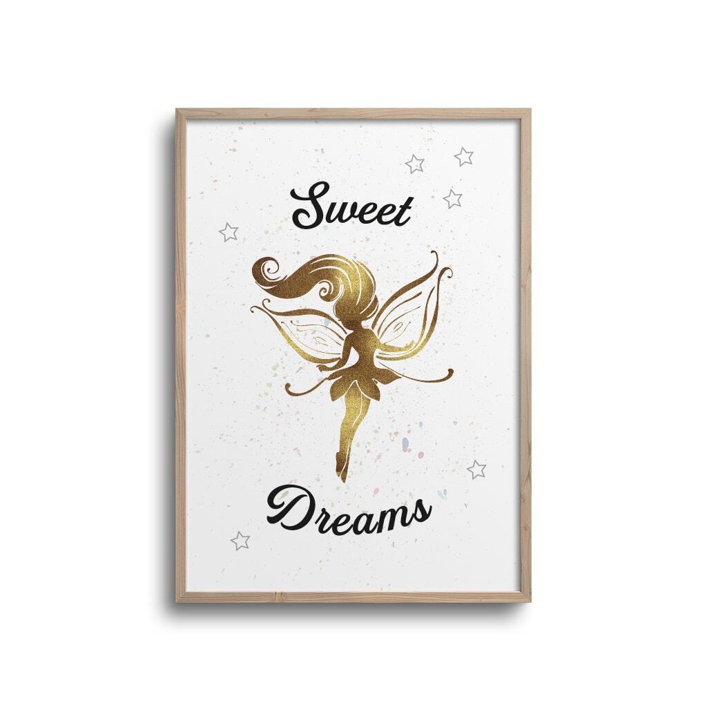 Guld fe - Sweet Dreams - Citat Plakat
