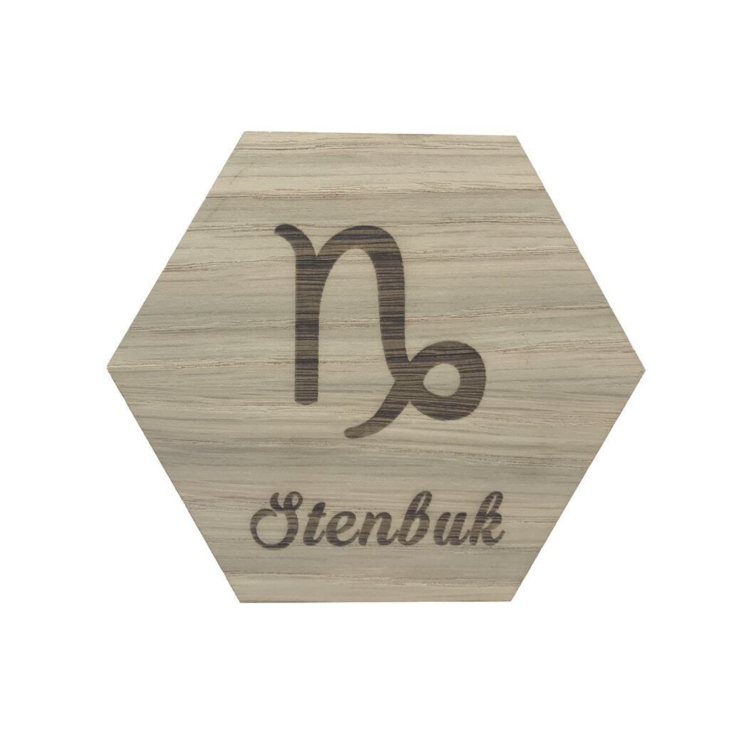 Design plade stjernetegn stenbuk