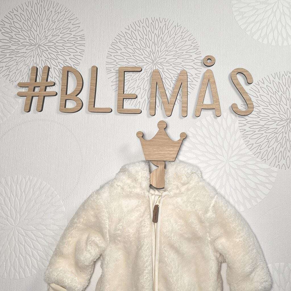 Sæt af #BLEMÅS elegante bogstaver