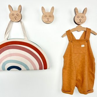 Kanin knage - Graveret eg