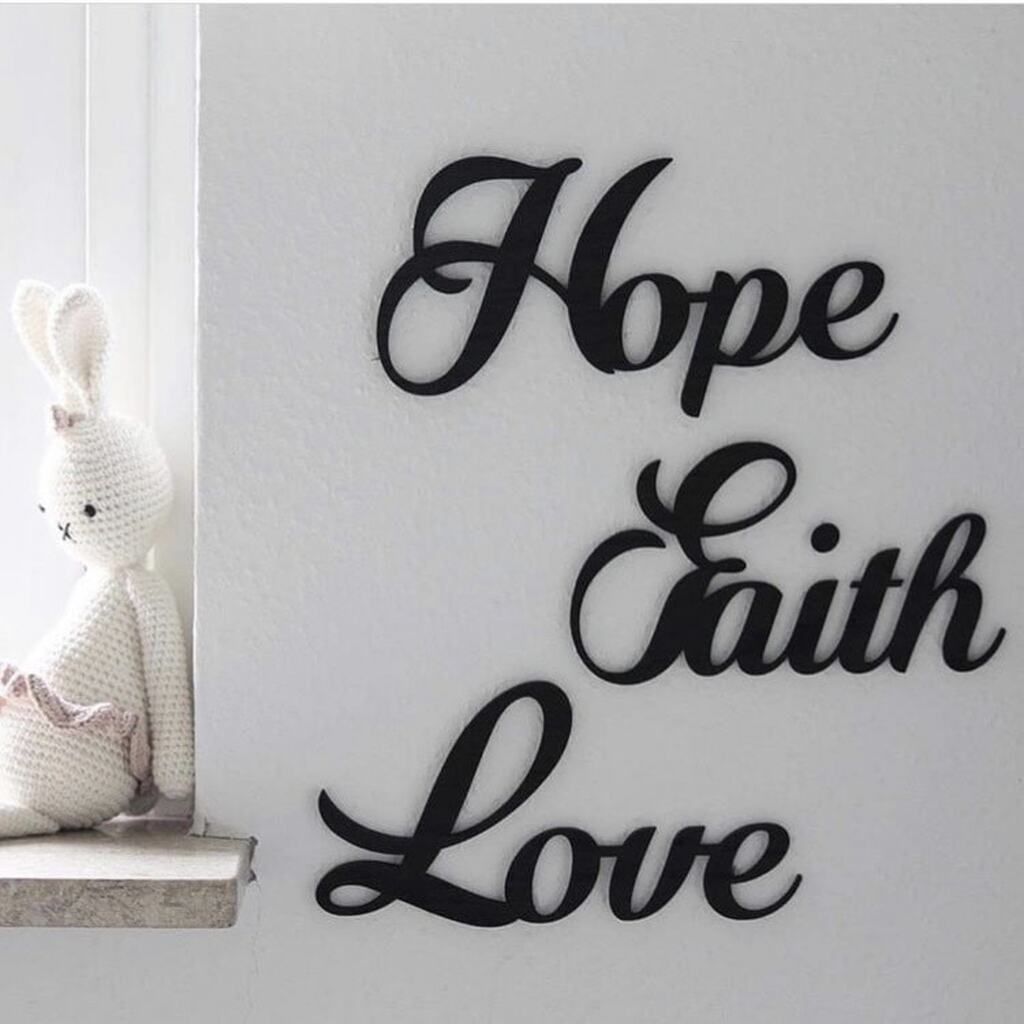 Hope Faith Love - sort