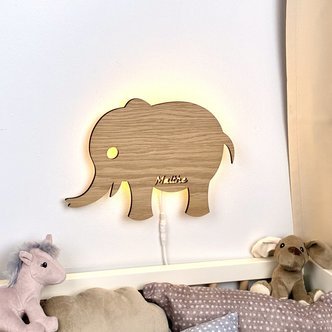 Elefantlampe med klik-funktion