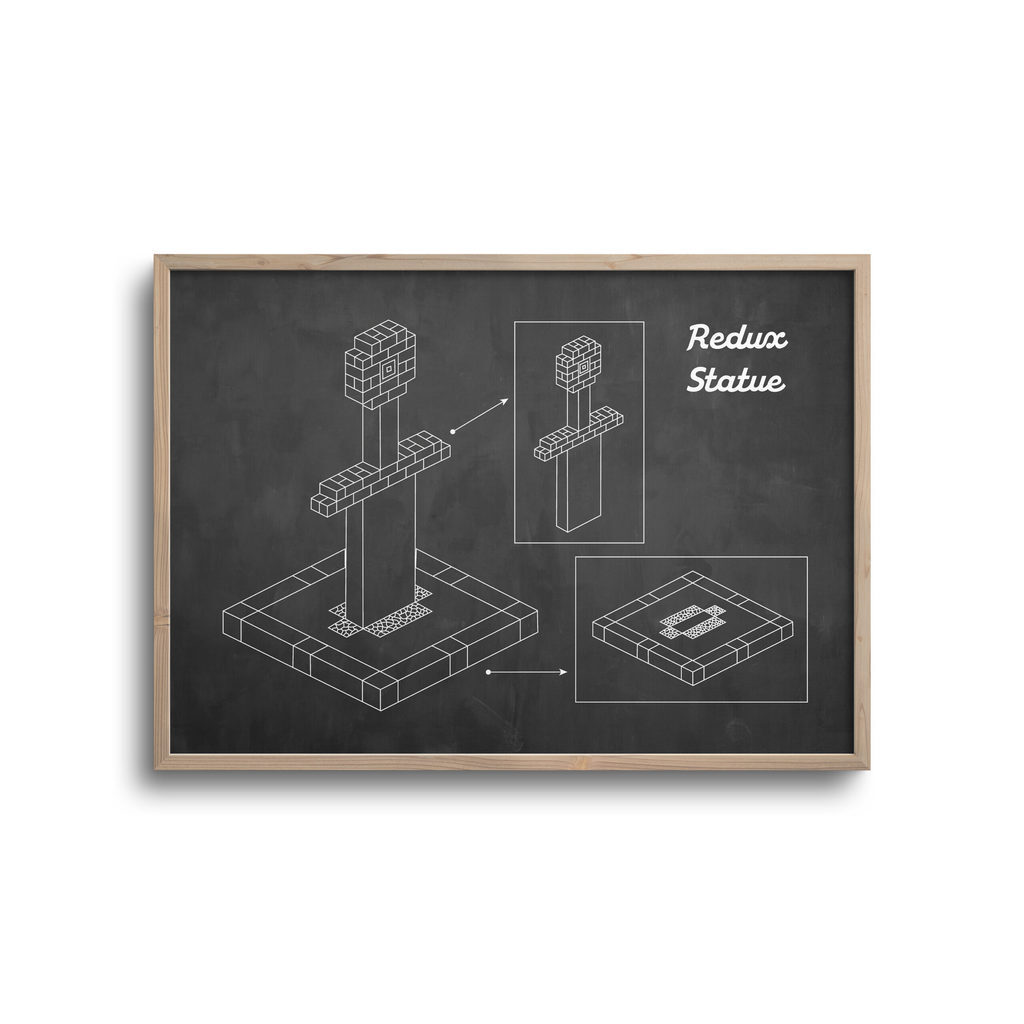 Gamer blueprint mørk baggrund - redux statue
