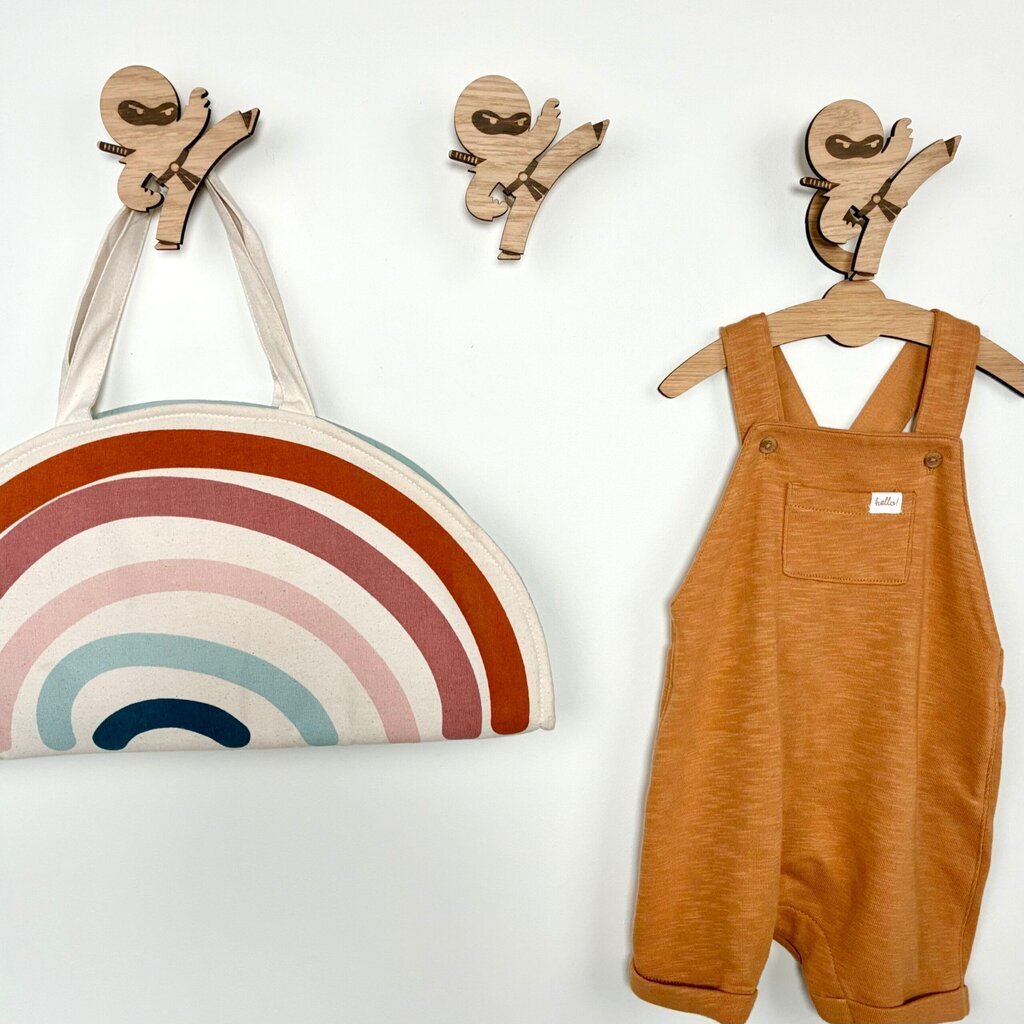 Ninja knage - Graveret eg