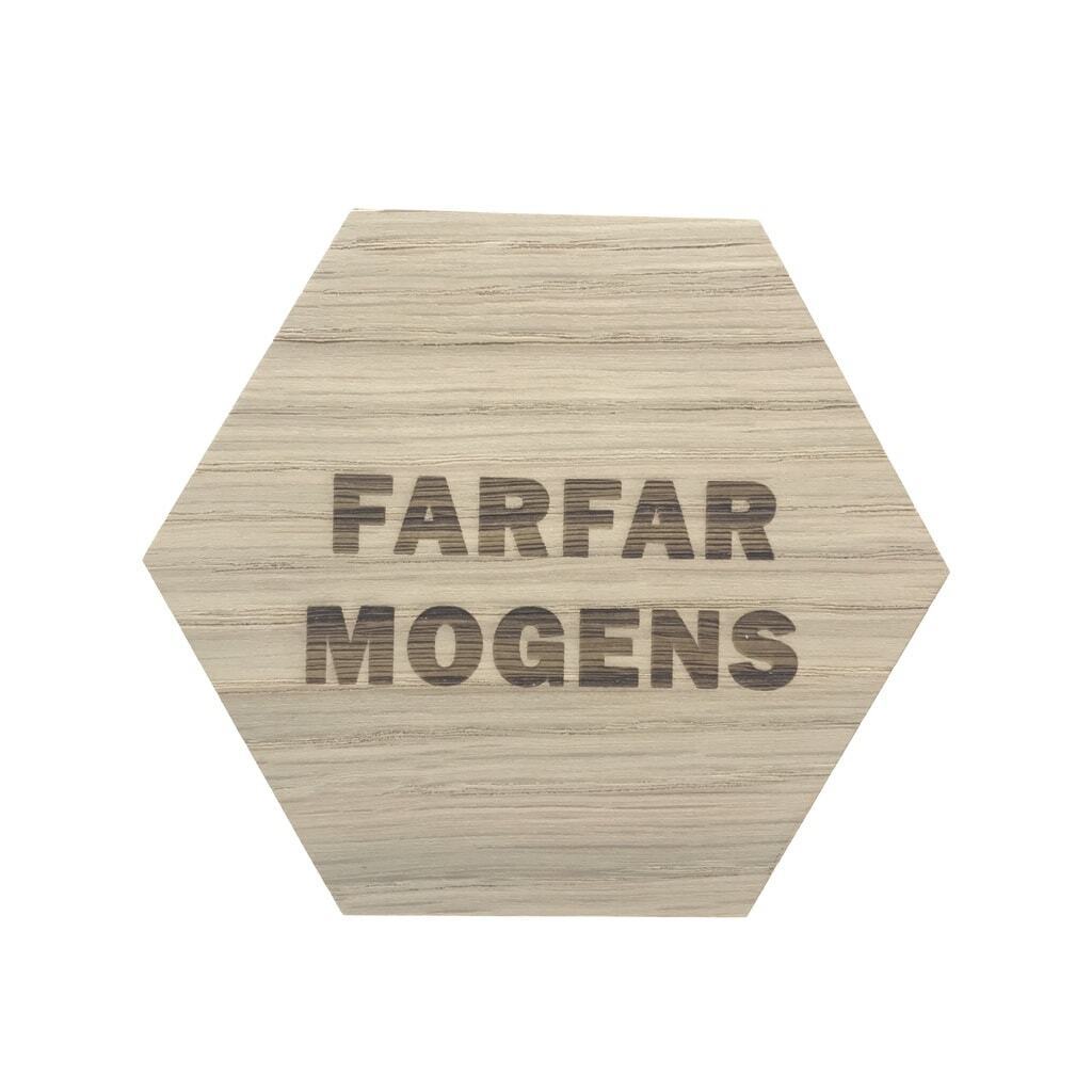 Design plade med farfar og navn