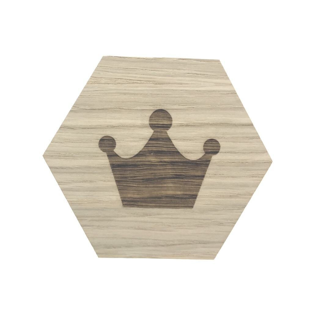 Design plade med krone
