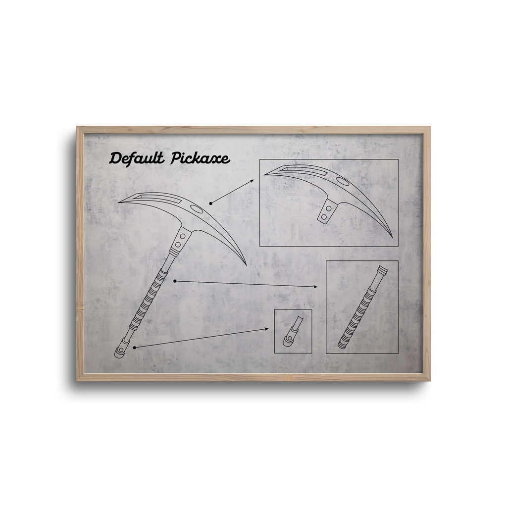 Gamer blueprint lys baggrund - default pickaxe