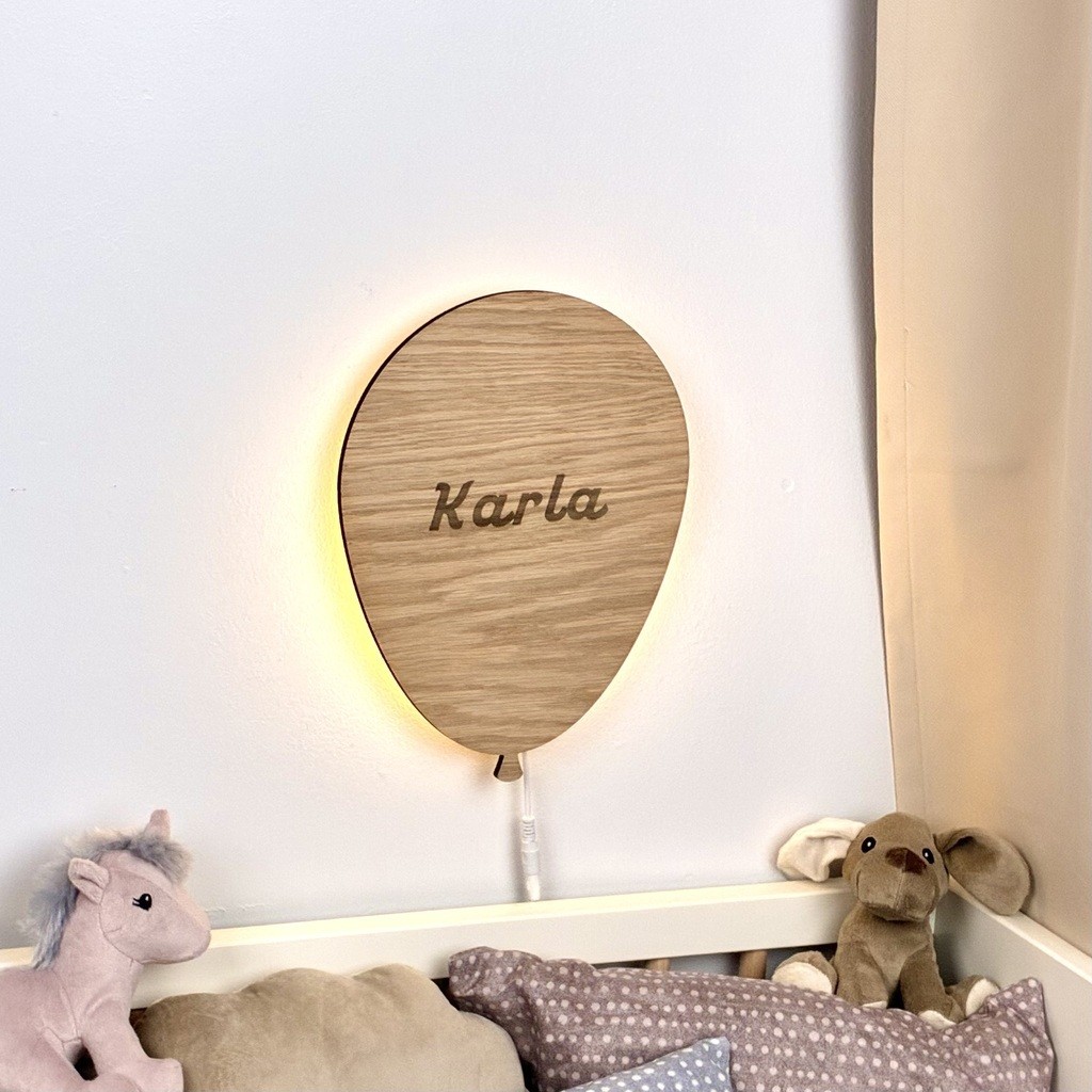 Ballonlampe med klik-funktion