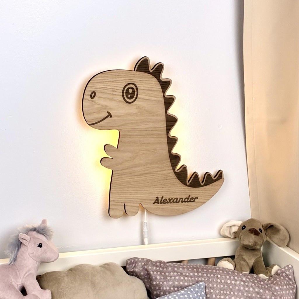 T-rexlampe med klik-funktion