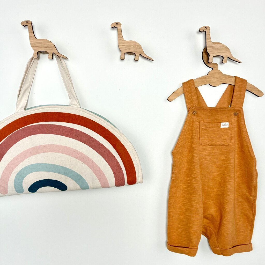 Langhals dino knage - Graveret eg