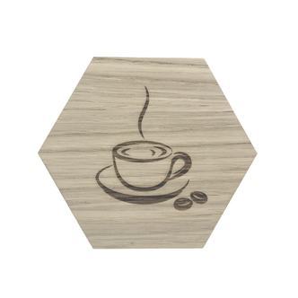 Design plade med kaffekop