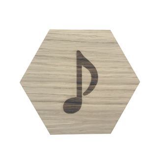 Design plade med musik node