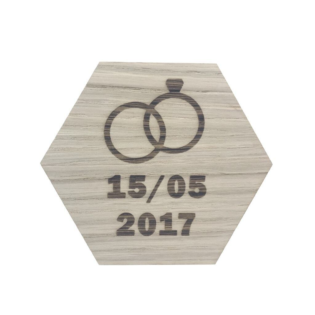 Design plade med 2 ringe