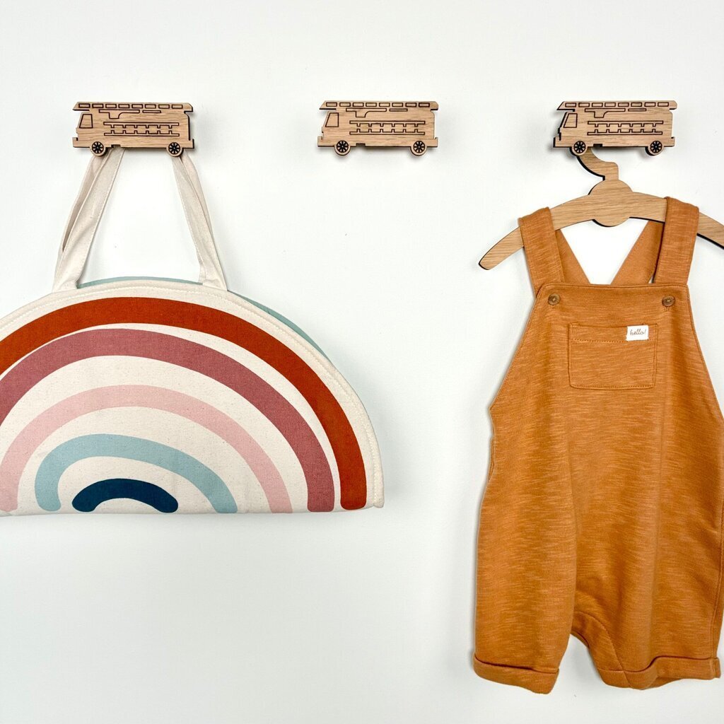 Brandbil knage - Graveret eg