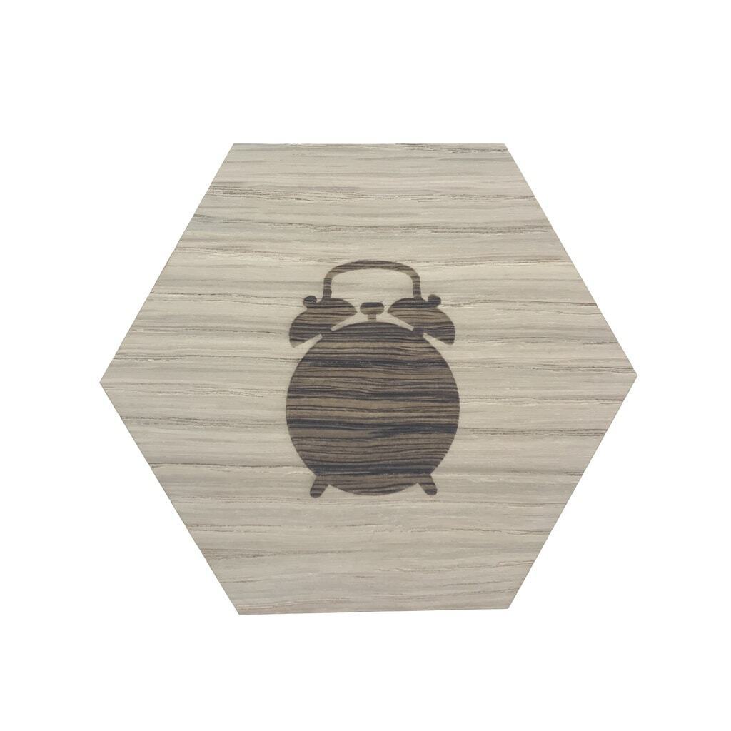 Design plade med retro ur