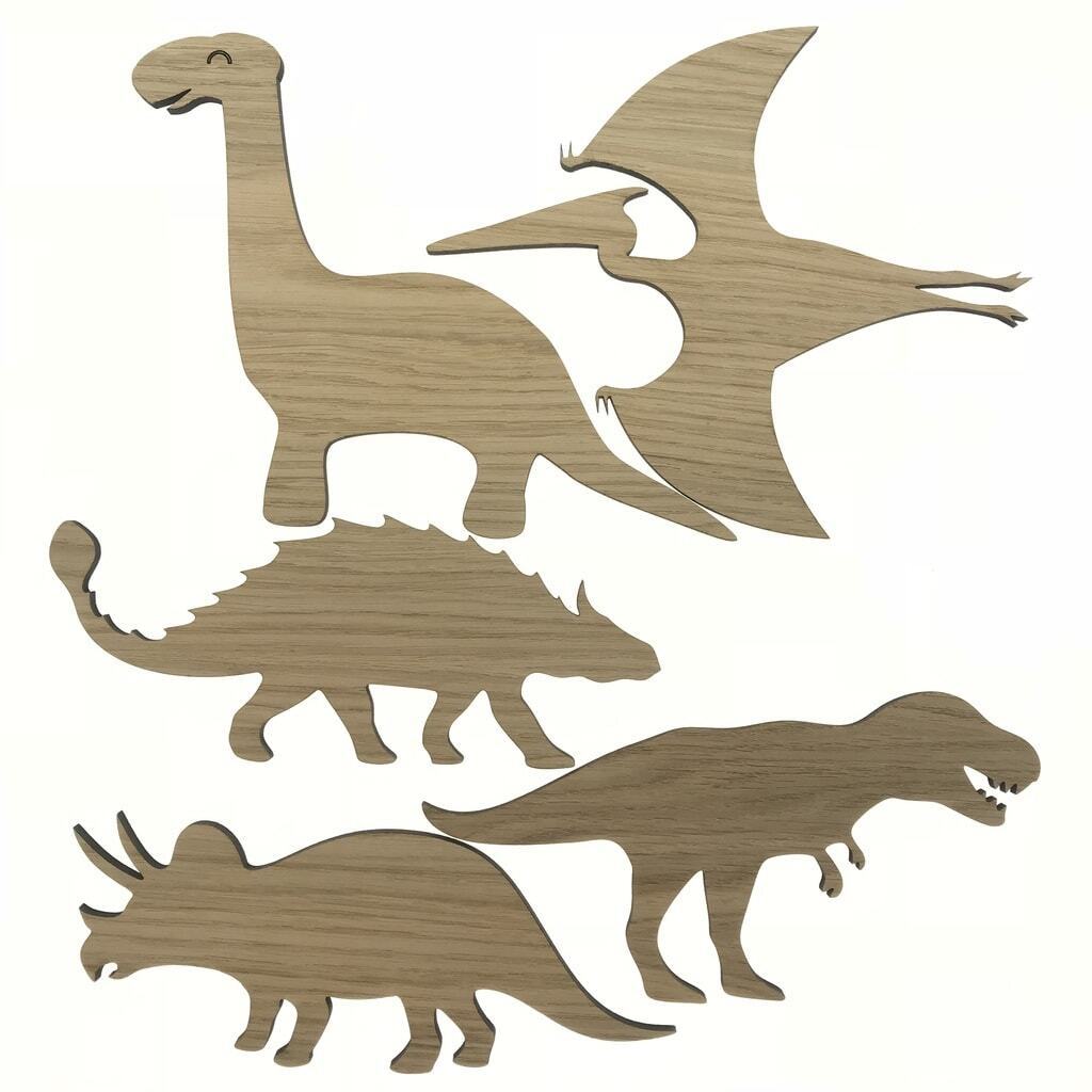 Dinosaur sæt - 5 stk