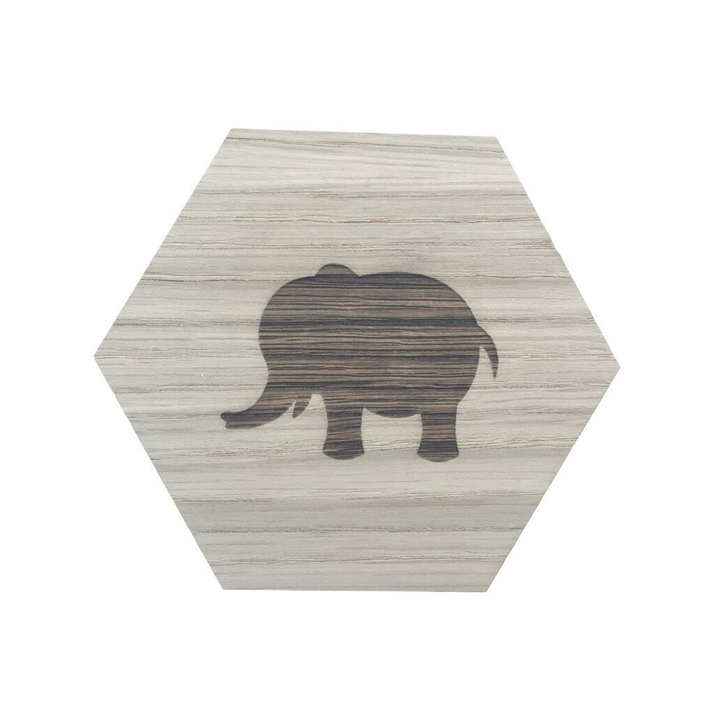 Design plade med elefant