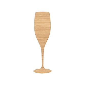 Champagne glas - træ