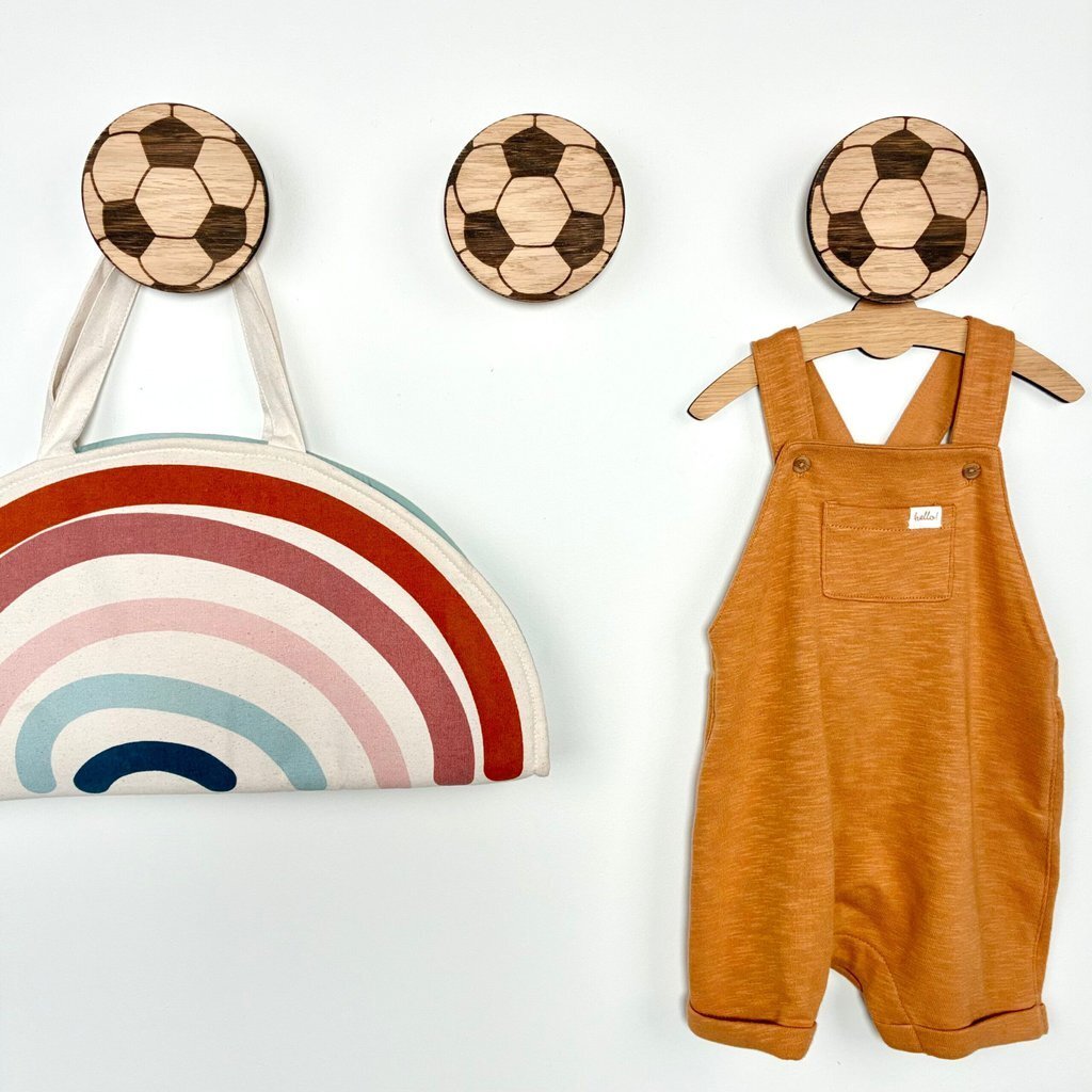 Fodbold knage - Graveret eg