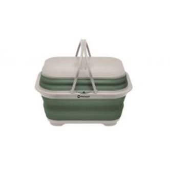 Outwell Collaps Washing Base W/handle & Lid Shadow Green - Vaskebalje