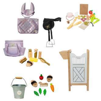 By Astrup Stald- og Udstyrspakke til Kæpheste - Maxi - Lilla Glitter