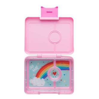 Yumbox Madkasse - Minisnack - 3 rum - Power Pink/Rainbow