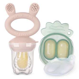Haakaa Food Feeder - Smagesut m. Bakke - Blush