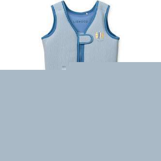 Liewood Dove Badevest i Bæk-og-Bølge - Y/D Stripe Riverside/Creme de la Creme