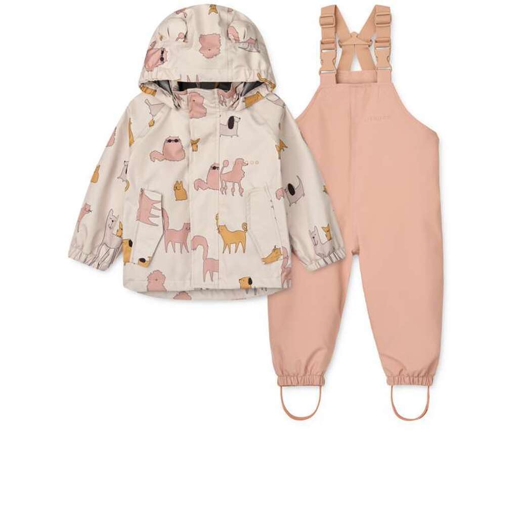 Liewood Manu Regntøjssæt - Cats and Dogs/Sandy