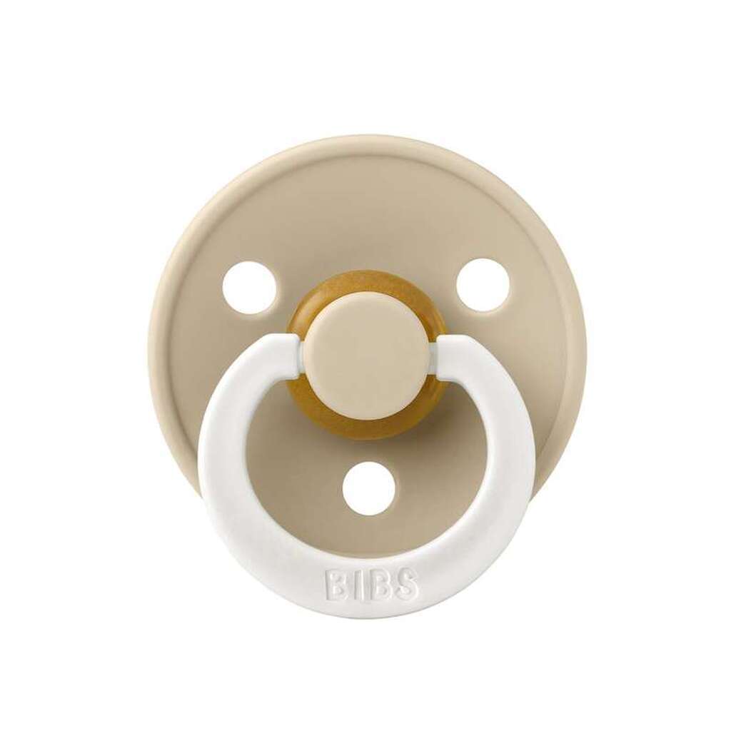 BIBS Symmetrisk Colour Sut - Str. 2 - Naturgummi - GLOW - Vanilla