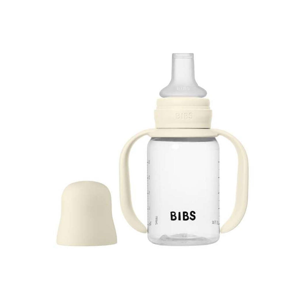 BIBS Bottle - Sutteflaskesæt - Plastik - Silikone - Sippy - 150 ml. - Ivory