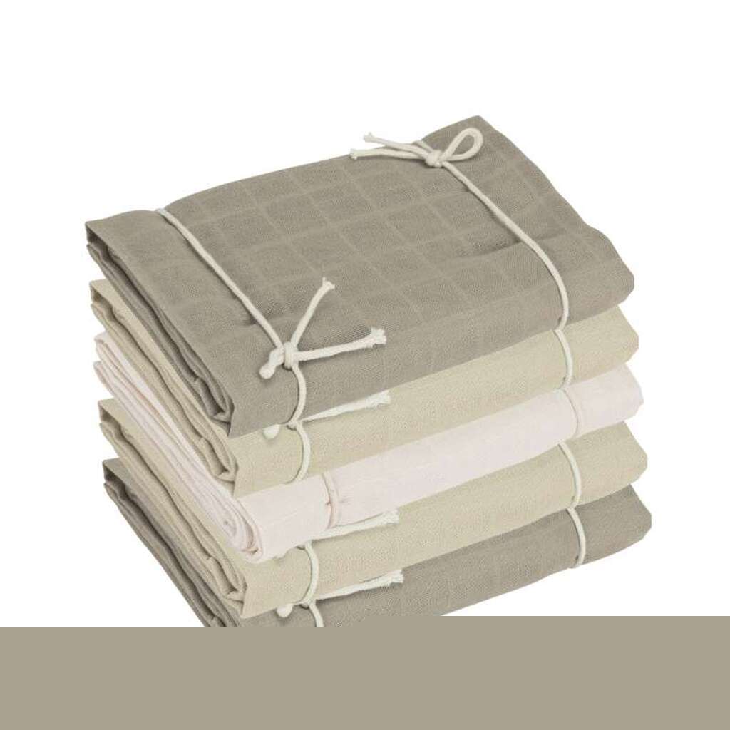 Oh'Naturel Økologiske Stofbleer - 5-pak - Earth Mix