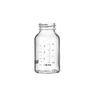 BIBS Bottle - Tilbehør - Lille Sutteflaske - Glas - 120 ml.