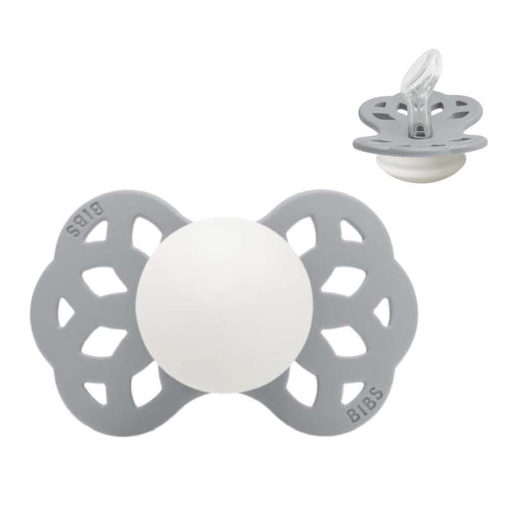 BIBS Anatomisk Infinity Sut - Str. 1 - Silikone - GLOW - Cloud