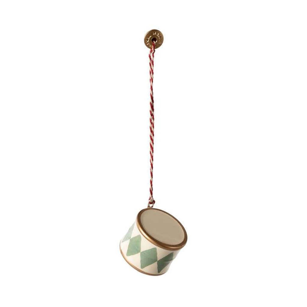 Maileg Juleornament - Metal - Tromme - Lille - Mint